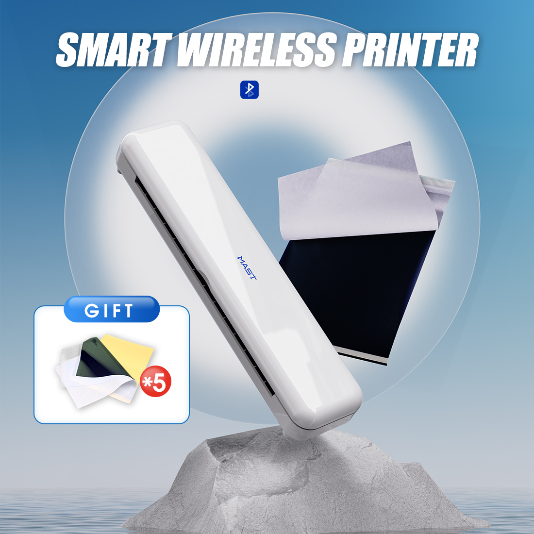 White Toner Transfer Paper - Mast Wireless Thermal Tattoo Stencil Printer