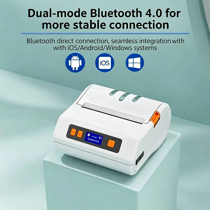 Commercial Printing Types - Bluetooth Thermal Printer Portable 8*10cm Adhesive