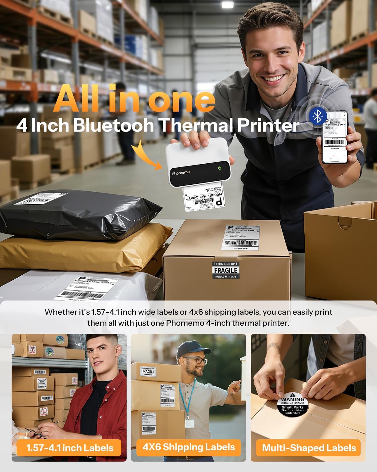 Phomemo M420 4-inch label prin - Commercial Printing Inc avaliação e preço