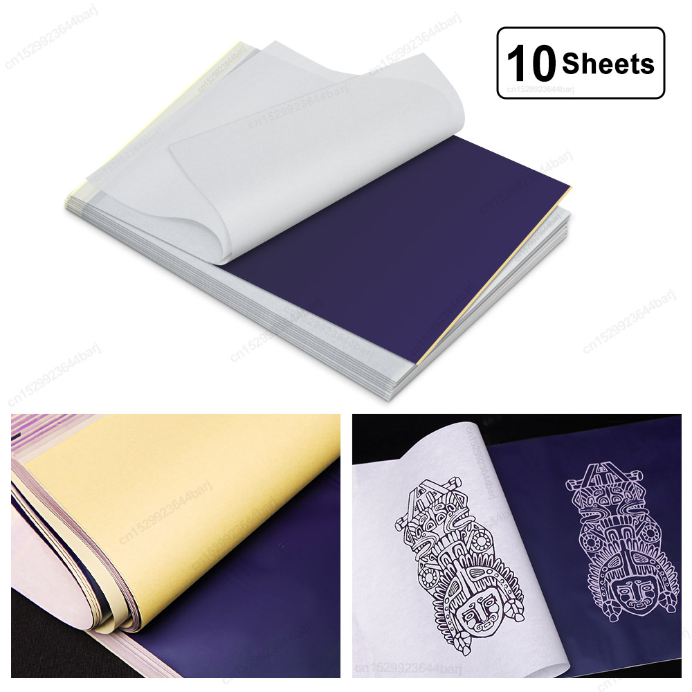 10Pcs A4 Tattoo Transfer Paper - White Toner Transfer Paper avaliação e preço