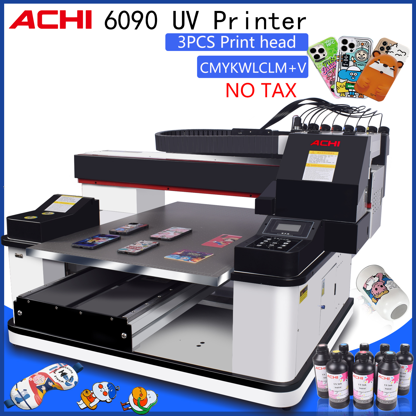 UV Flatbed Printer A1 Size UV  - Commercial Uv Printing Machine avaliação e preço