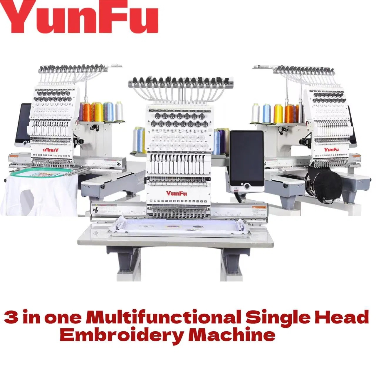 3 In 1 Embroidery Machine Auto - Commercial Embroidery Machine avaliação e preço