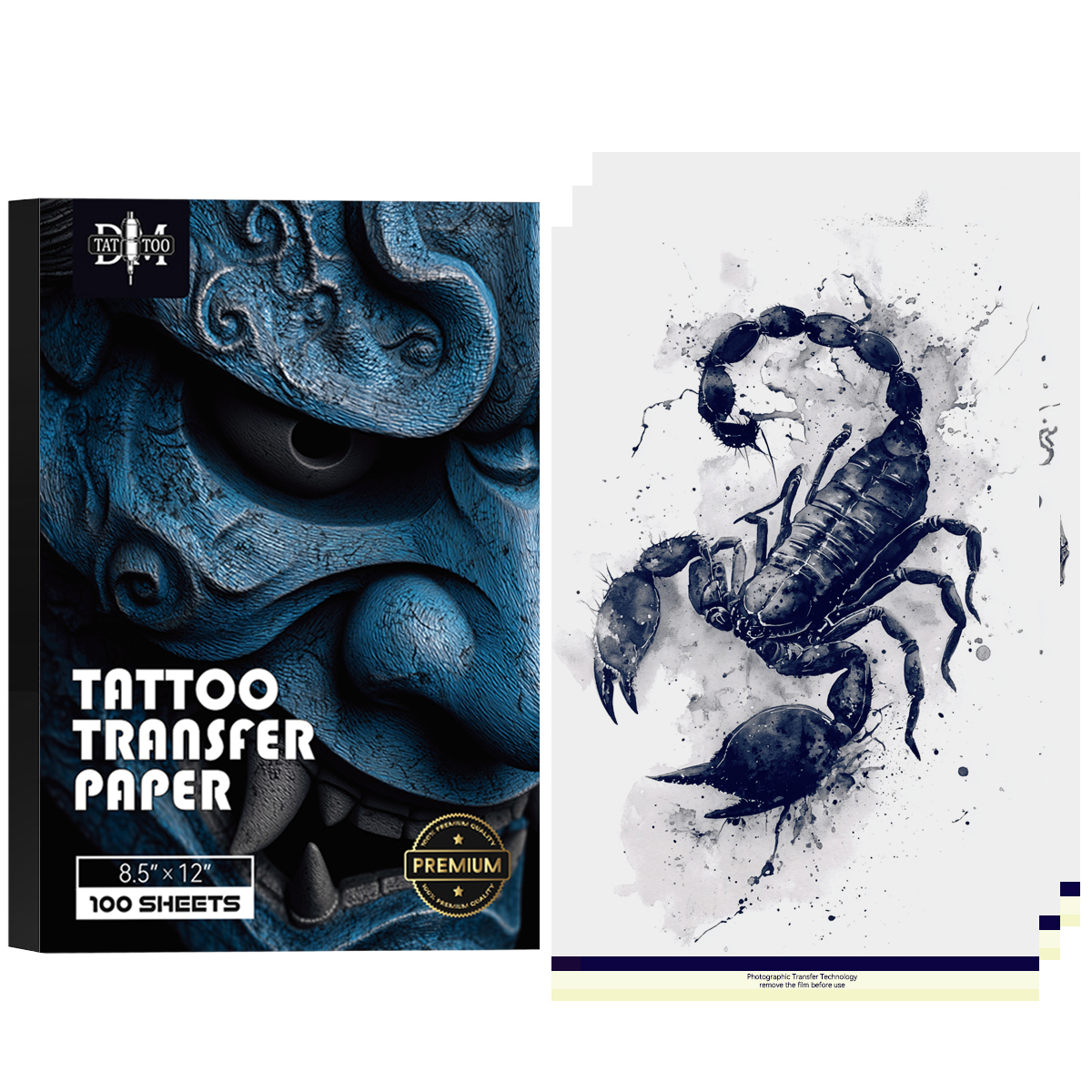 20/50/100PCS Premium Tattoo Tr - White Toner Transfer Paper avaliação e preço
