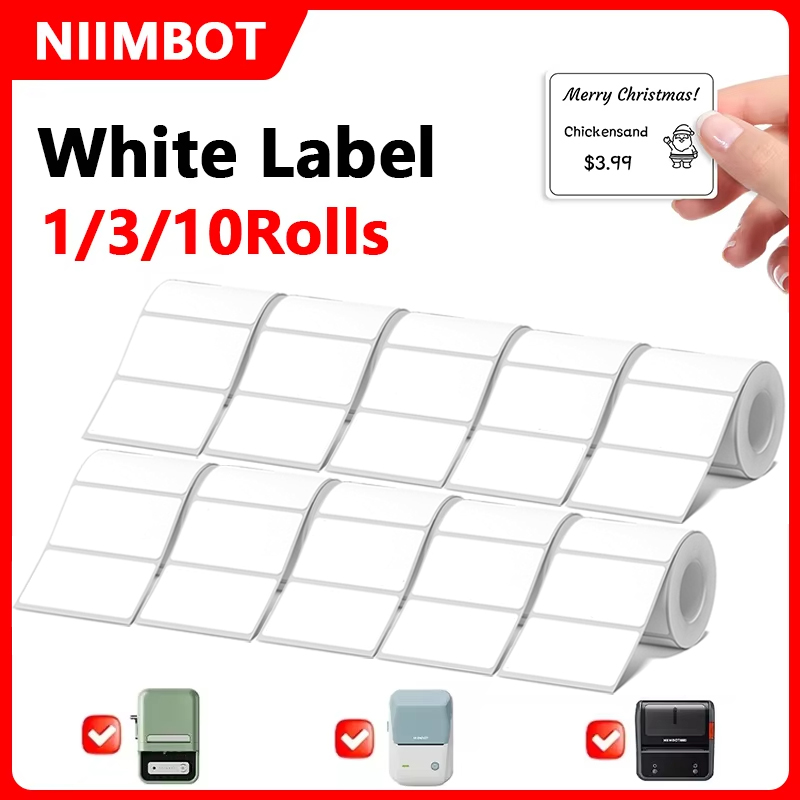 Niimbot 1/3/10 Rolls White The - Commercial Printing Types avaliação e preço