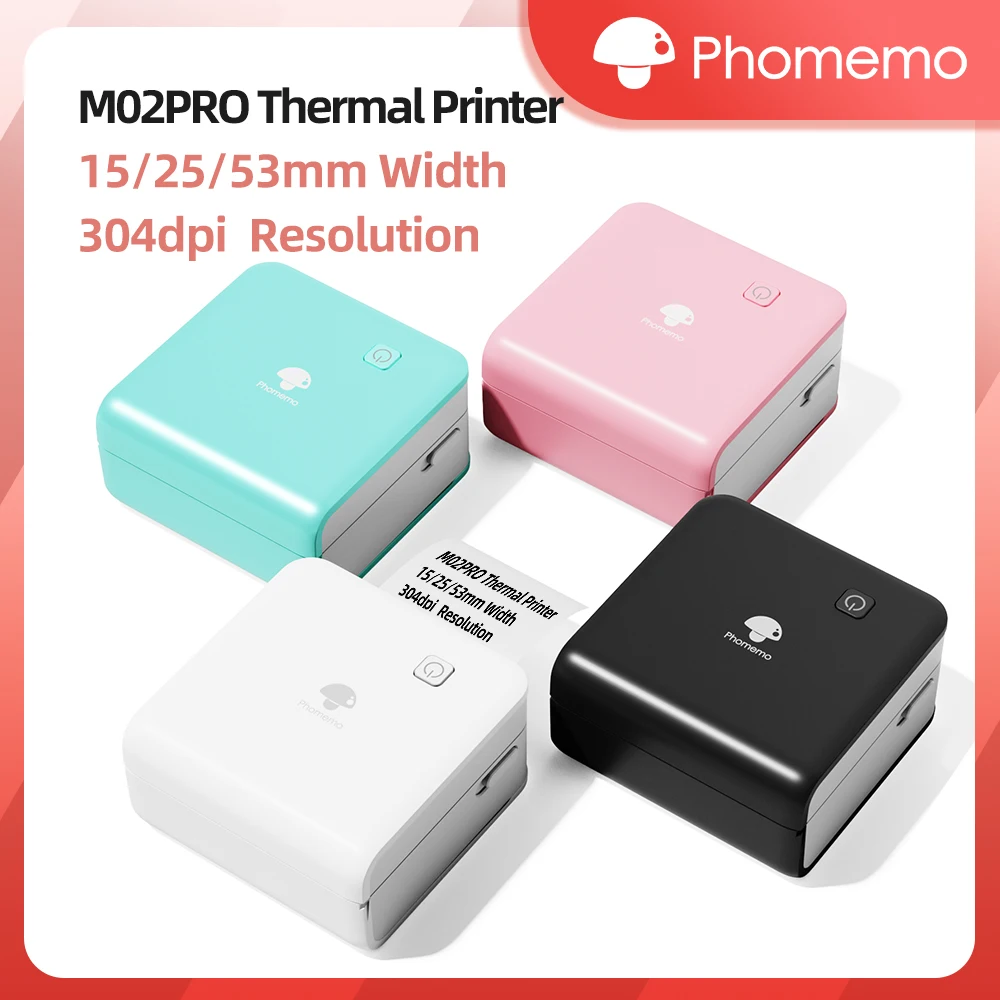 Phomemo M02Pro Mini Portable P - Commercial Printing Labels avaliação e preço