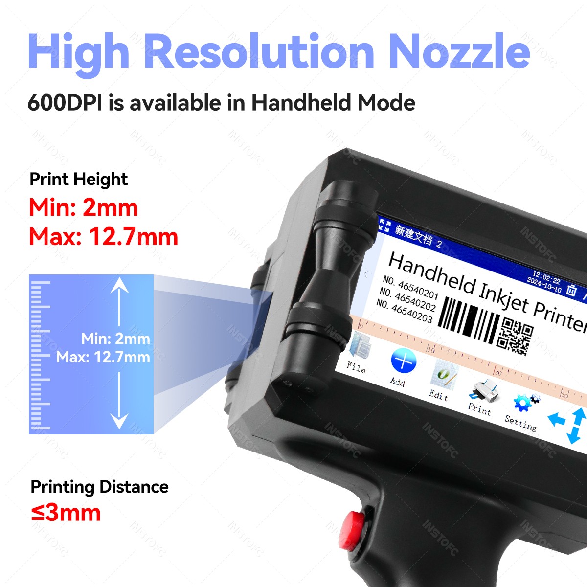 Handheld Inkjet Printer Portab - Commercial Printing Types avaliação e preço