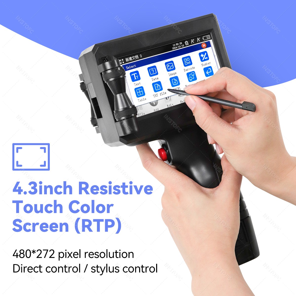 Handheld Inkjet Printer Portab - Commercial Printing Types avaliação e preço