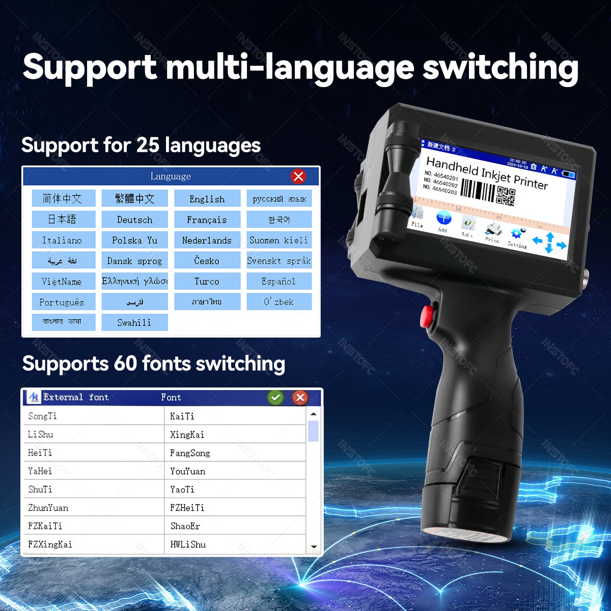 Handheld Inkjet Printer Portab - Commercial Printing Types avaliação e preço