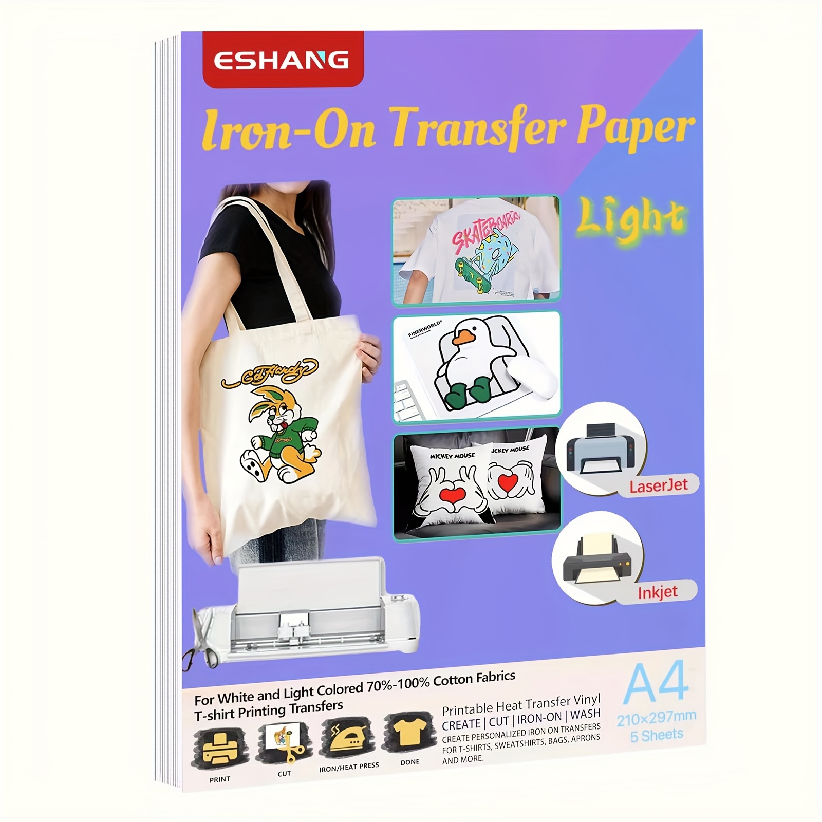 A4 Size Heat Transfer Paper Fo - White Toner Transfer Paper avaliação e preço
