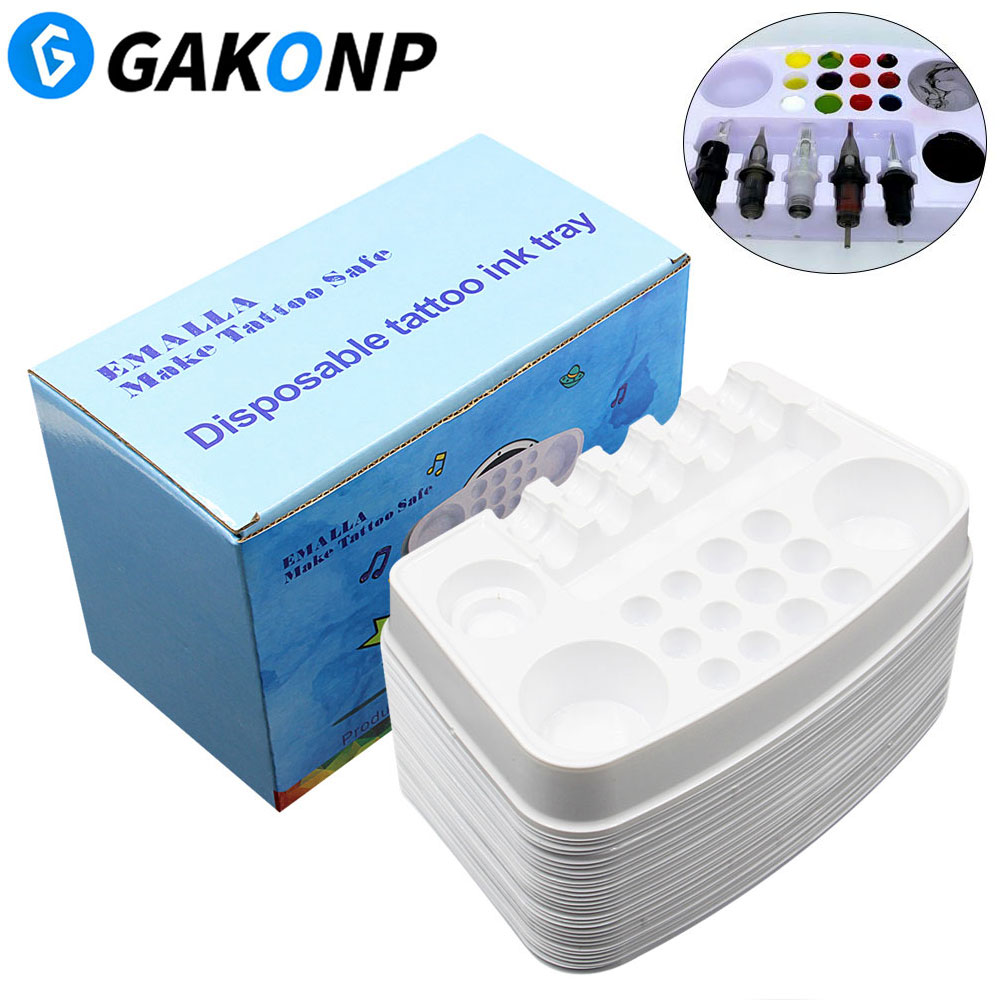 30pcs/box Tattoo Ink Tray Disp - White Toner Transfer Paper avaliação e preço
