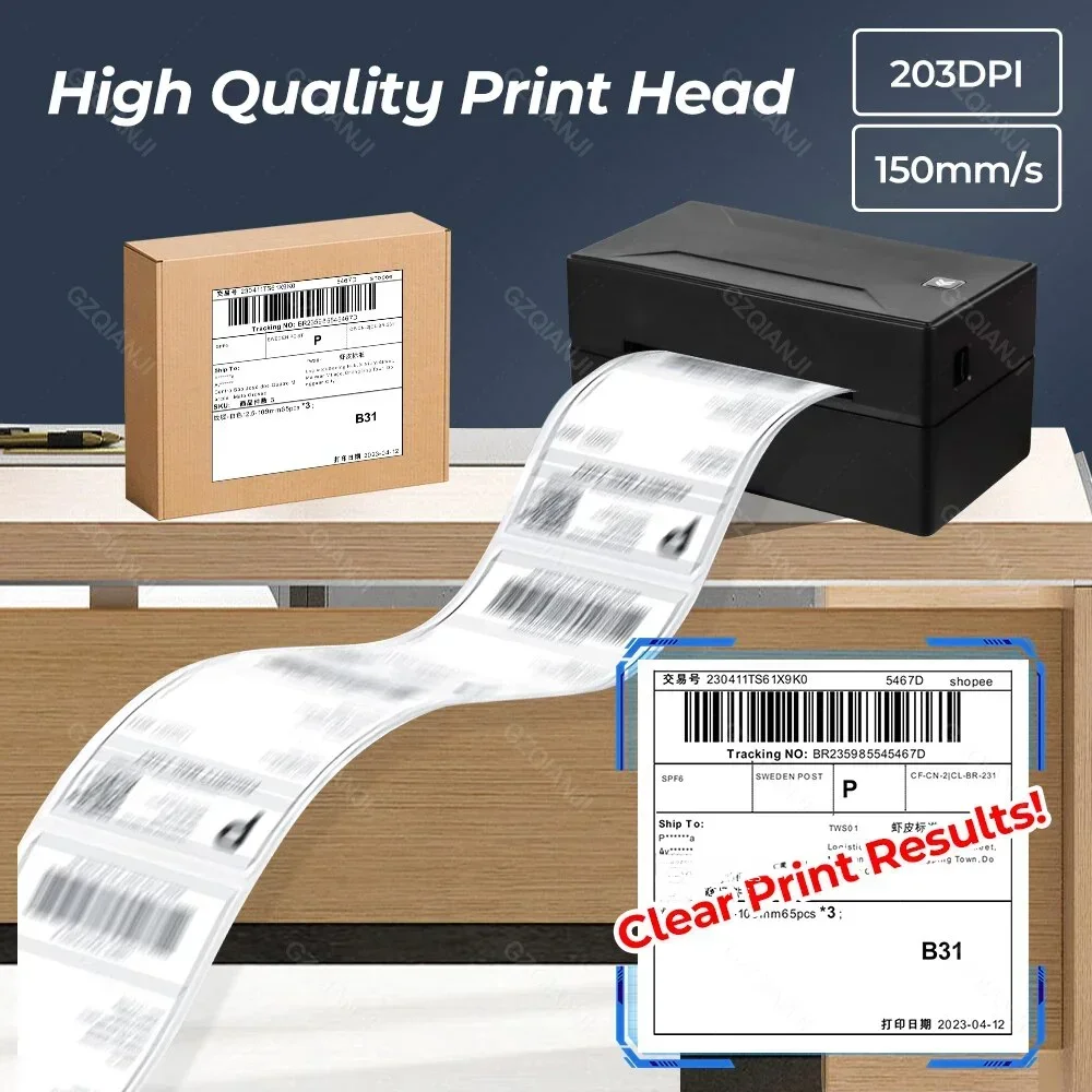 4inch Thermal Barcode Label Pr - Commercial Printing Labels avaliação e preço