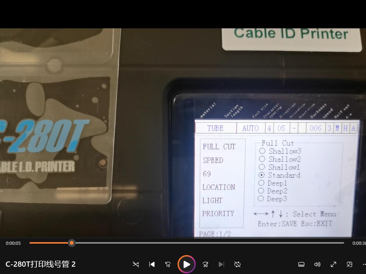  C-280T Cable ID Printer is u - Commercial Printing Inc avaliação e preço